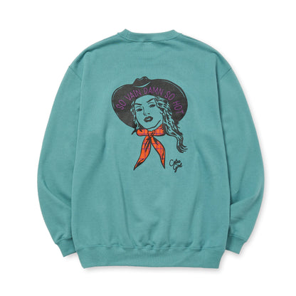 SYNDICATE RETRO WESTERN GIRL CREW NECK SW
