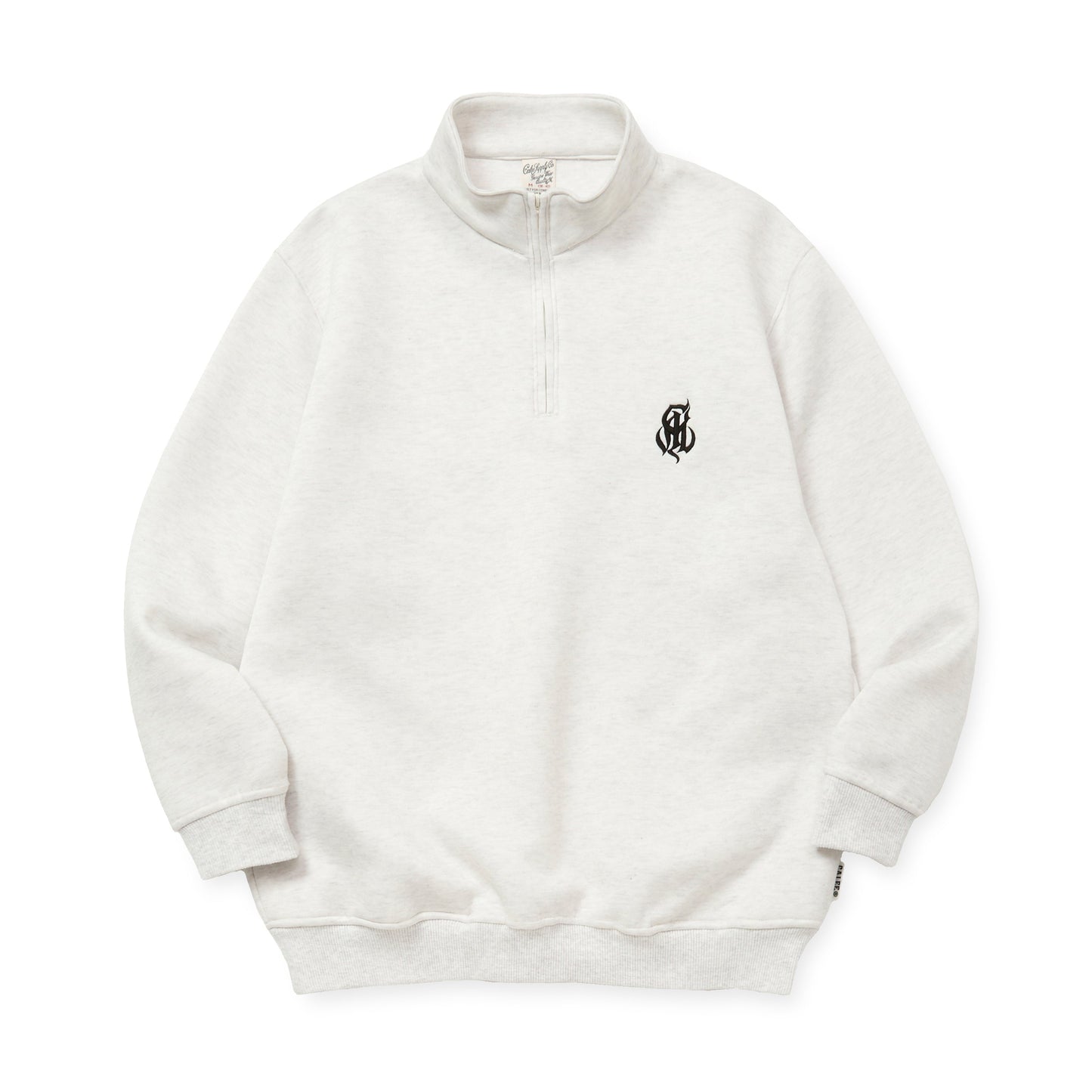 HIGH GAUGE DOUBLE KNIT HALF ZIP SW