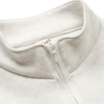 HIGH GAUGE DOUBLE KNIT HALF ZIP SW