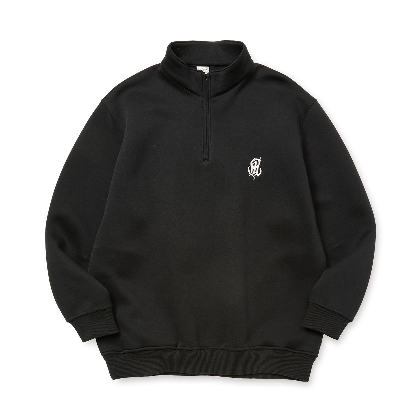 HIGH GAUGE DOUBLE KNIT HALF ZIP SW