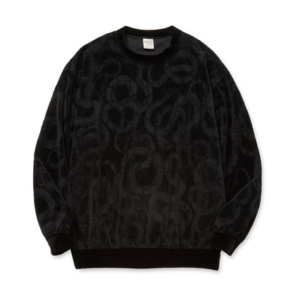 JQ VELOUR CREW NECK CS ＜SNAKE PATTERN＞