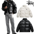 stussy 中綿 ダウンジャケット メンズ レディース あたたかい 冬 お洒落 男女兼用 カジュアル オーバーサイズ
