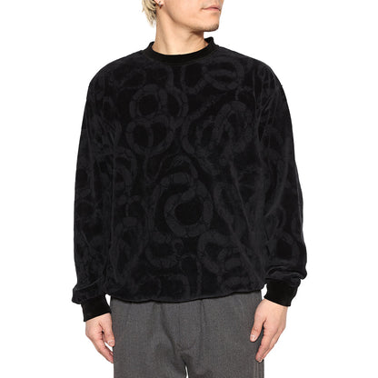 JQ VELOUR CREW NECK CS ＜SNAKE PATTERN＞